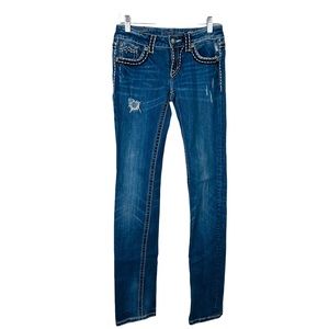 Miss Me Sunny Straight Leg Low Rise Jeans